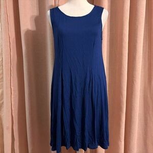 Alya Blue Sleeveless Midi Tank Dress